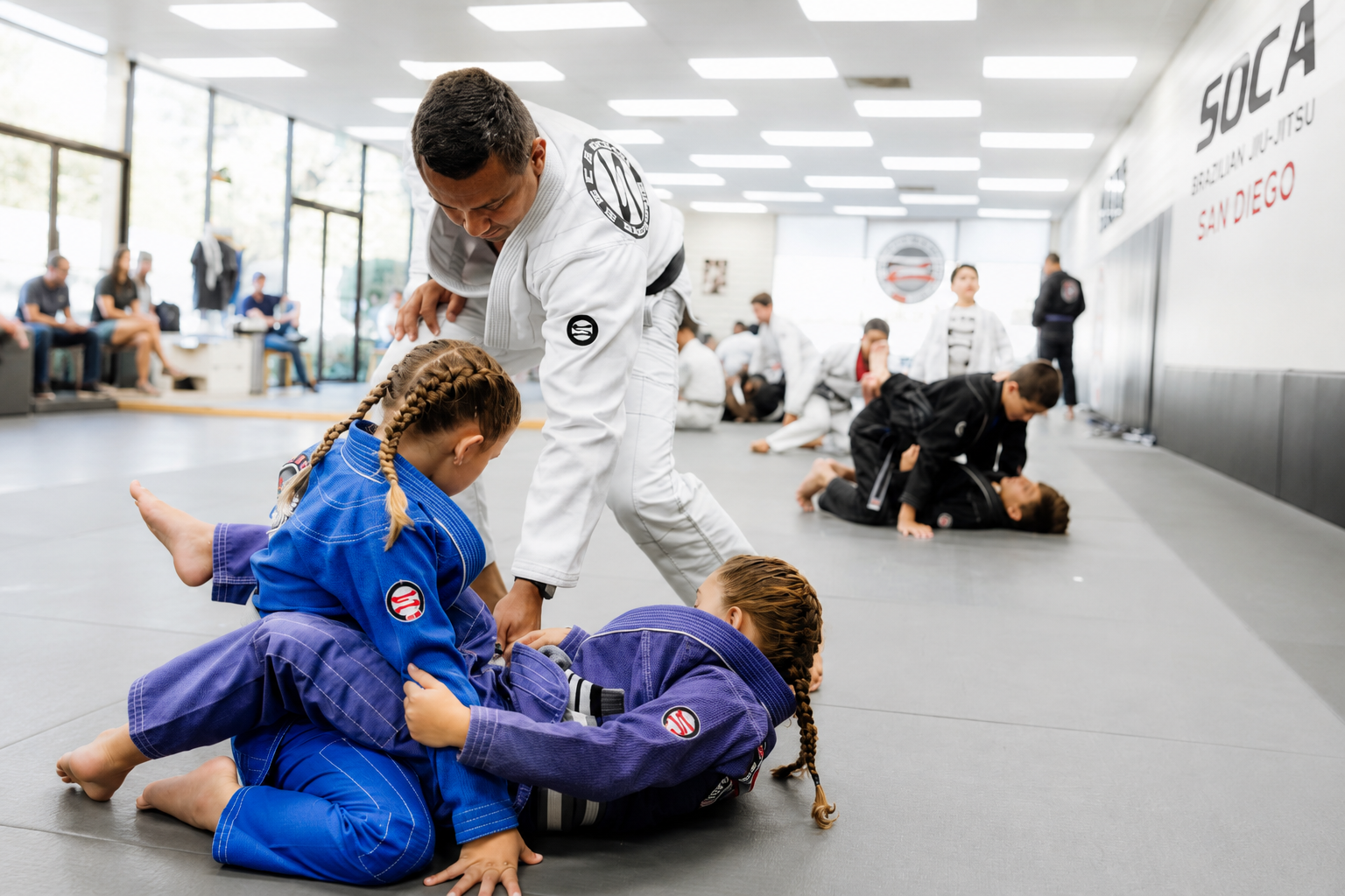 Family Jiu-Jitsu Rancho Bernardo class at Soca BJJ San Diego